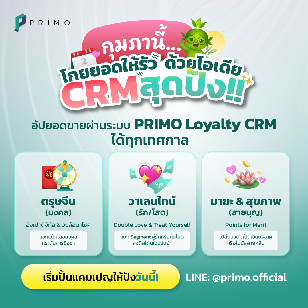 Drive Sales Growth in February with PRIMO Loyalty CRM Campaign Ideas